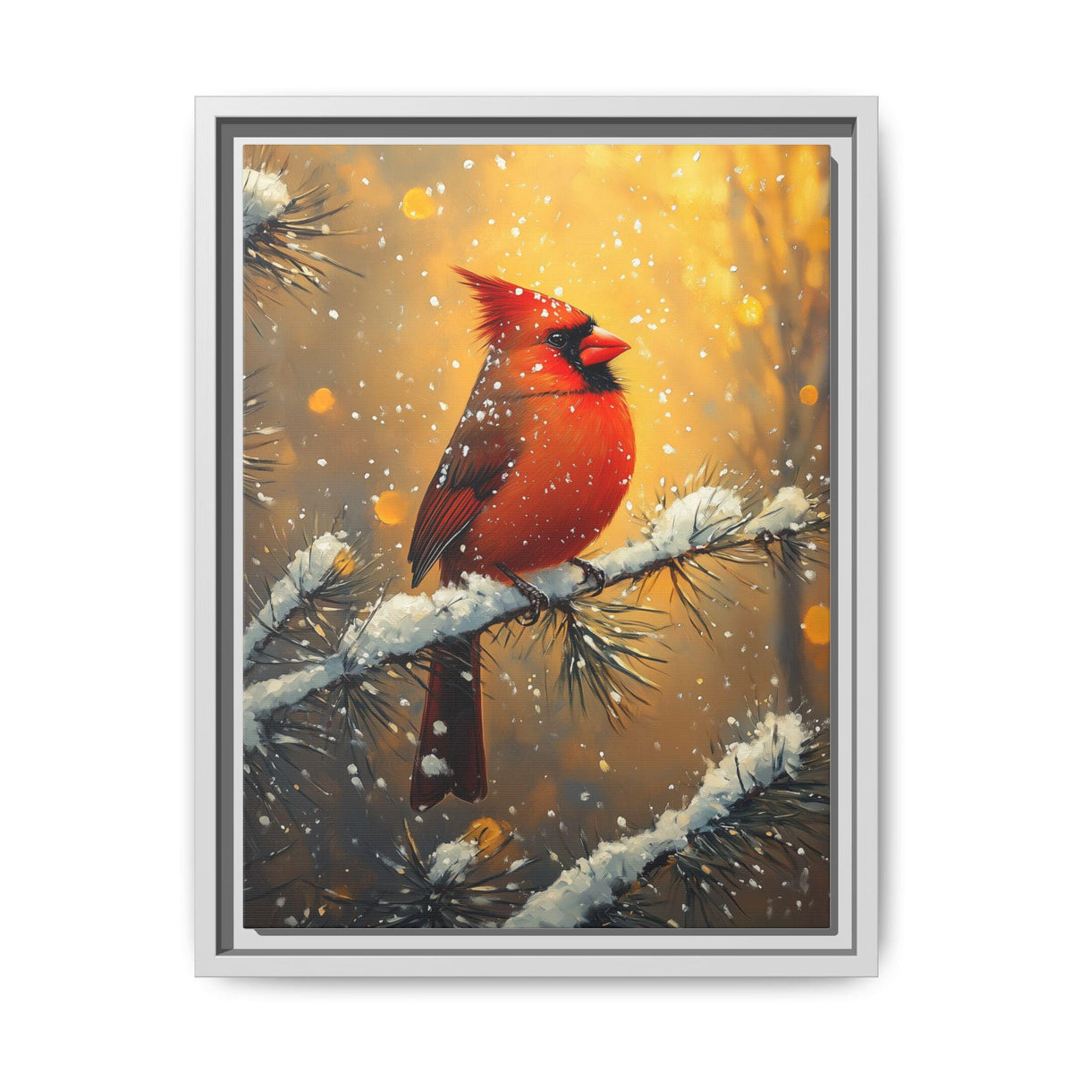 Cardinal Wall Art — Cenzio Atelier framed canvas, made to order