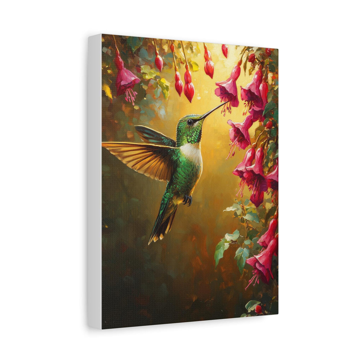 Hummingbird Wall Art — Cenzio Atelier framed canvas, made to order