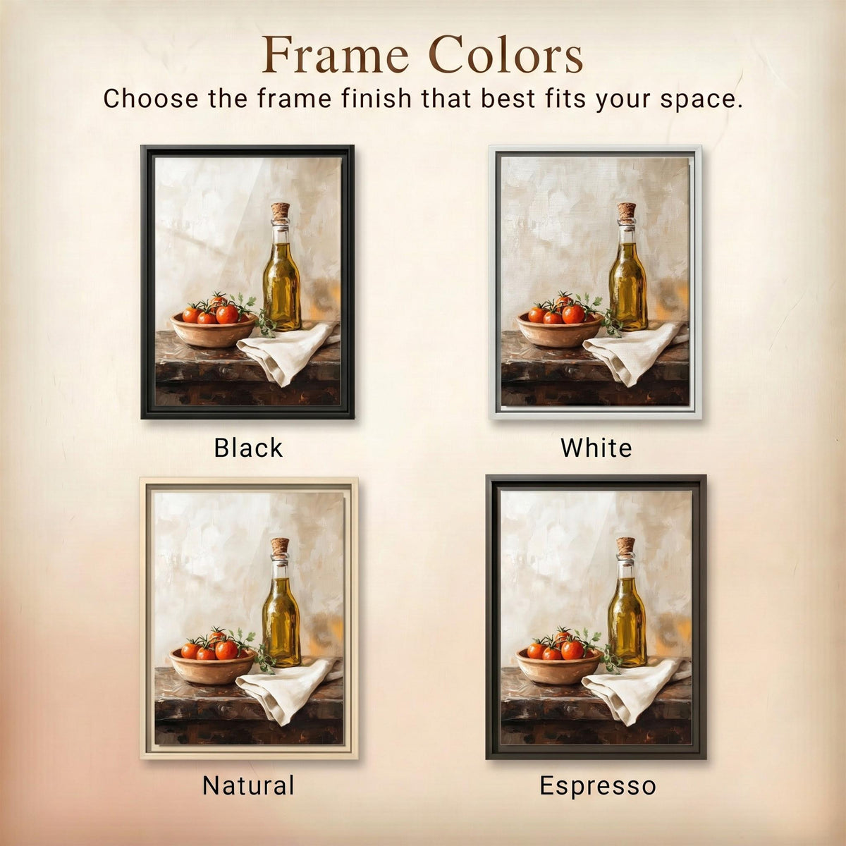 Italian Kitchen Still Life Framed Canvas — view 15 of 19