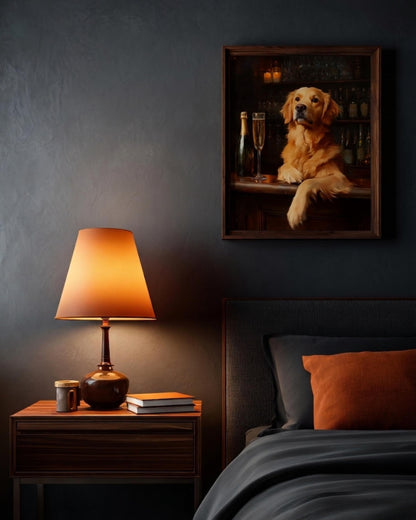 Golden Retriever Champagne Canvas Art — view 13 of 17