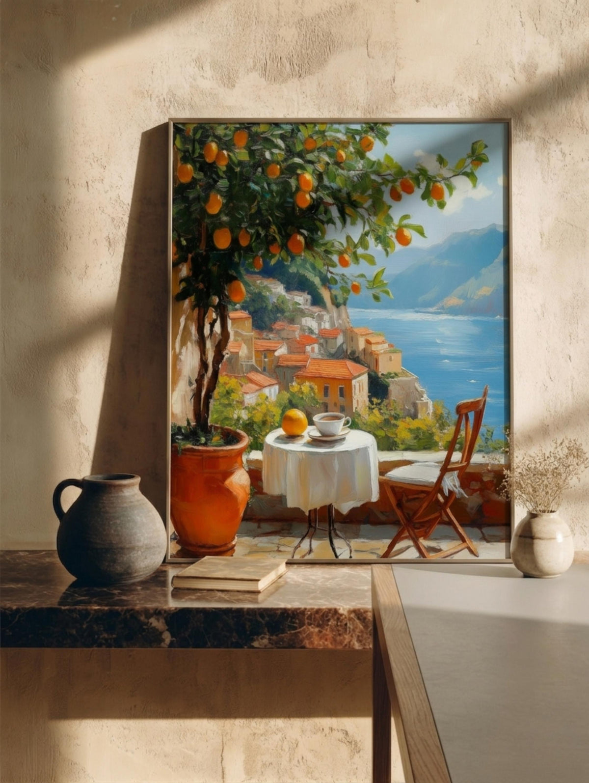 Italian Terrace Wall Art Framed Canvas — view 11 of 19