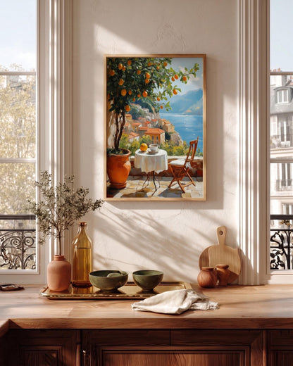 Italian Terrace Wall Art Framed Canvas — view 7 of 19