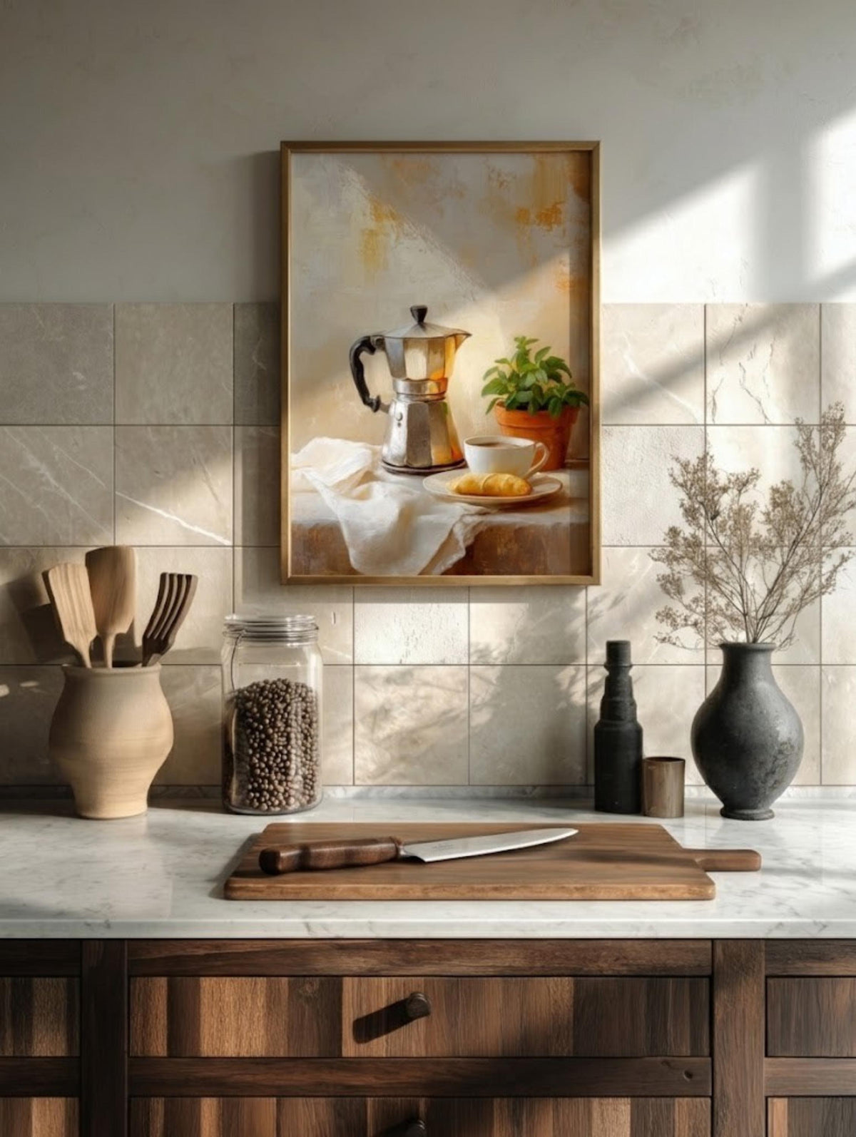 Italian Moka Pot Canvas Art — view 6 of 20