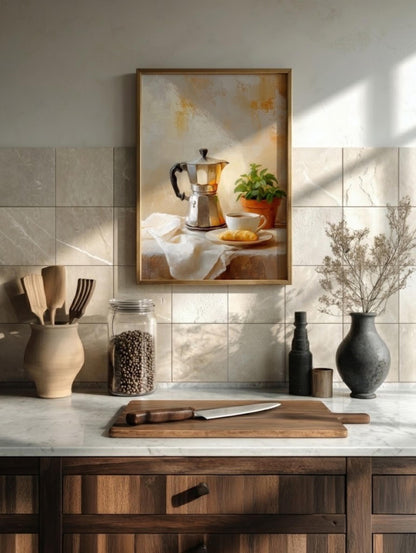 Italian Moka Pot Canvas Art — view 6 of 20
