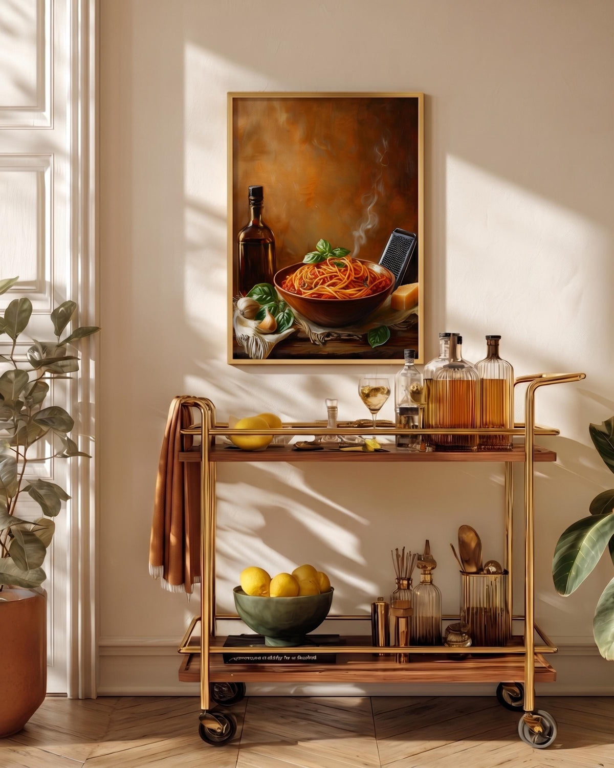 Italian Pasta Still Life Framed Canvas Print — view 6 of 20