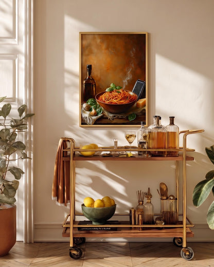 Italian Pasta Still Life Framed Canvas Print — view 6 of 20