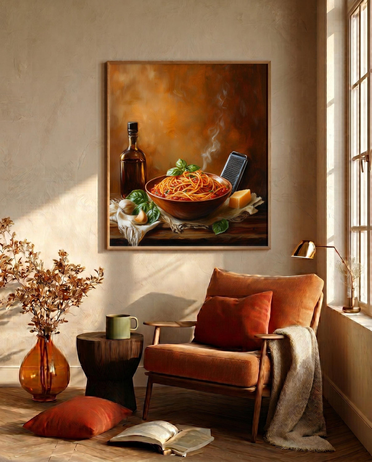 Italian Pasta Still Life Framed Canvas Print — view 7 of 20