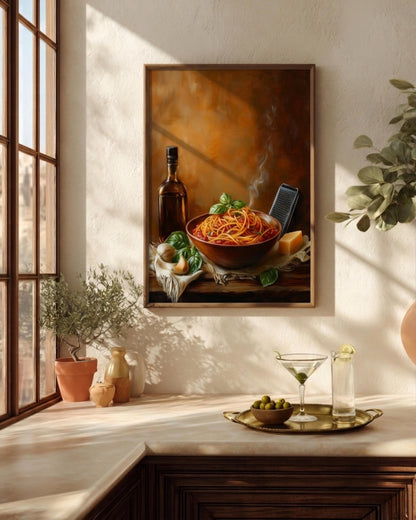 Italian Pasta Still Life Framed Canvas Print — view 17 of 20