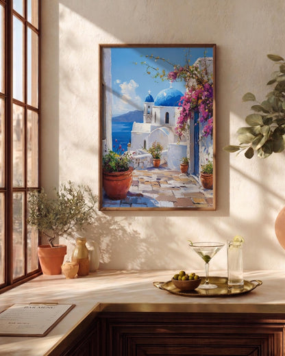 Santorini Framed Canvas Art — view 17 of 20