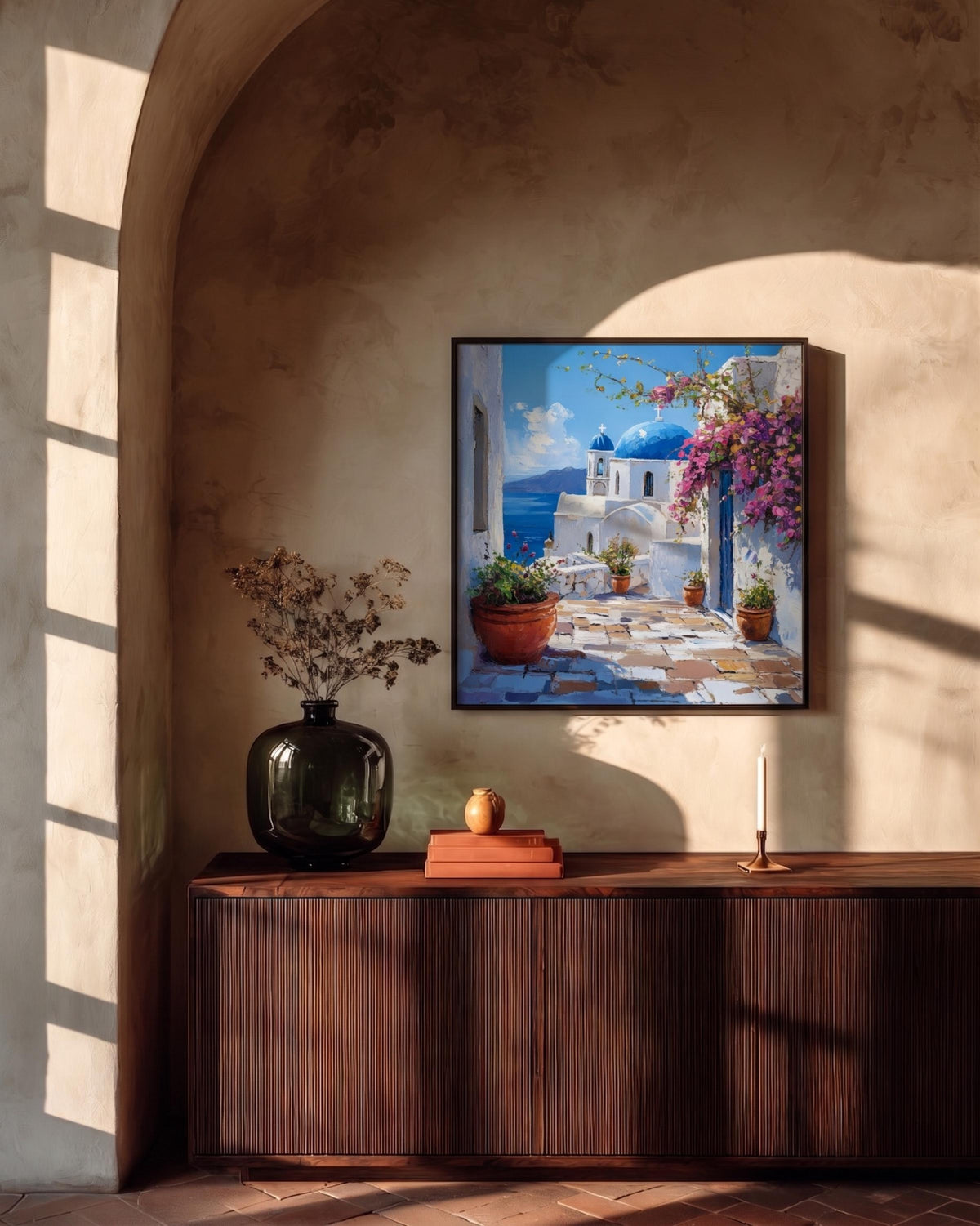 Santorini Framed Canvas Art — view 18 of 20