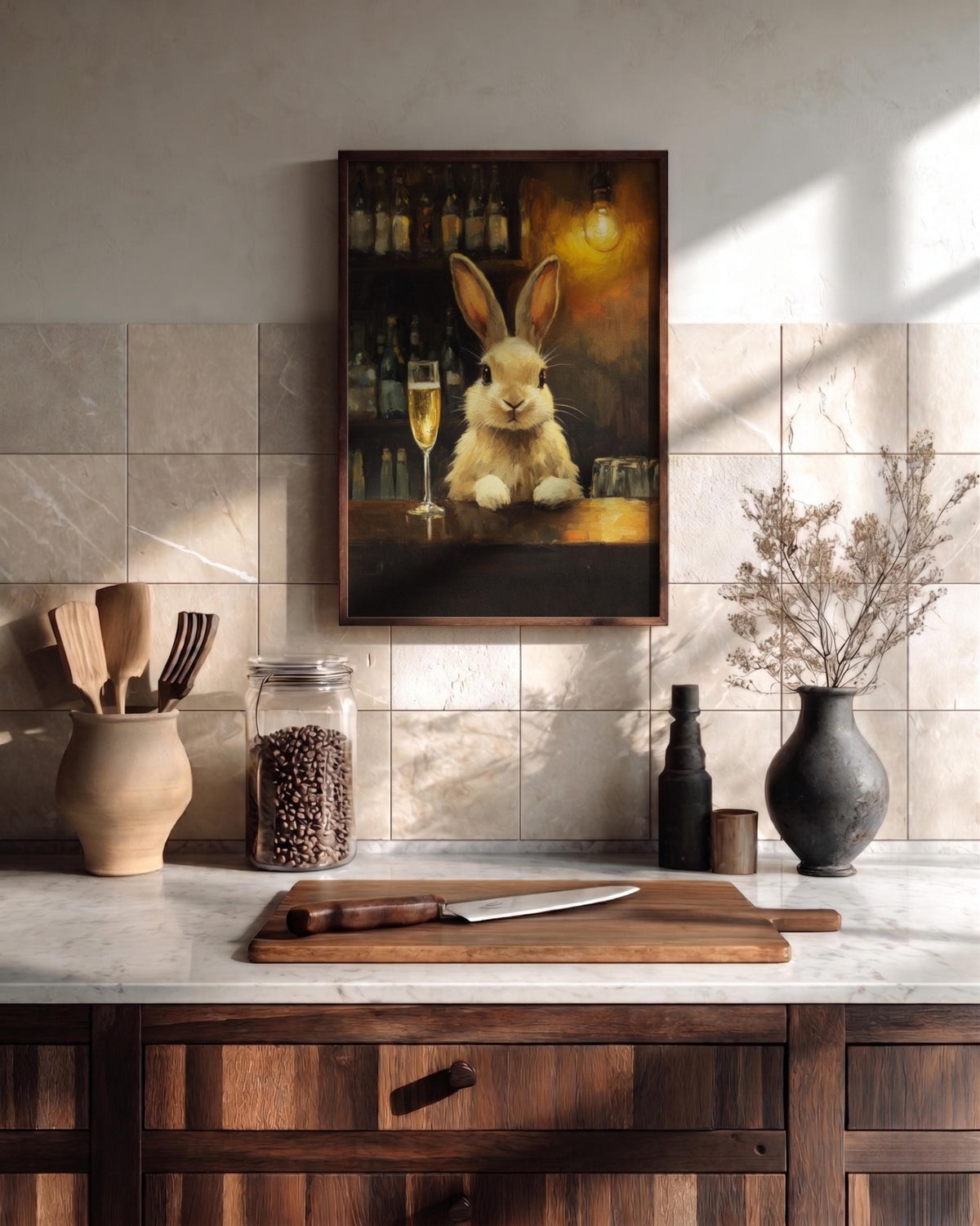 Rabbit Champagne Bar Art — view 8 of 20
