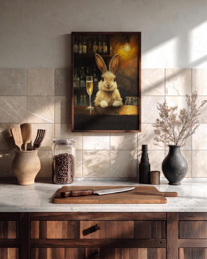 Rabbit Champagne Bar Art — view 8 of 20
