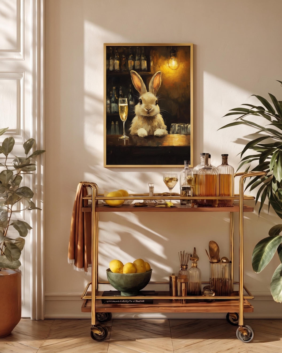 Rabbit Champagne Bar Art — view 16 of 20