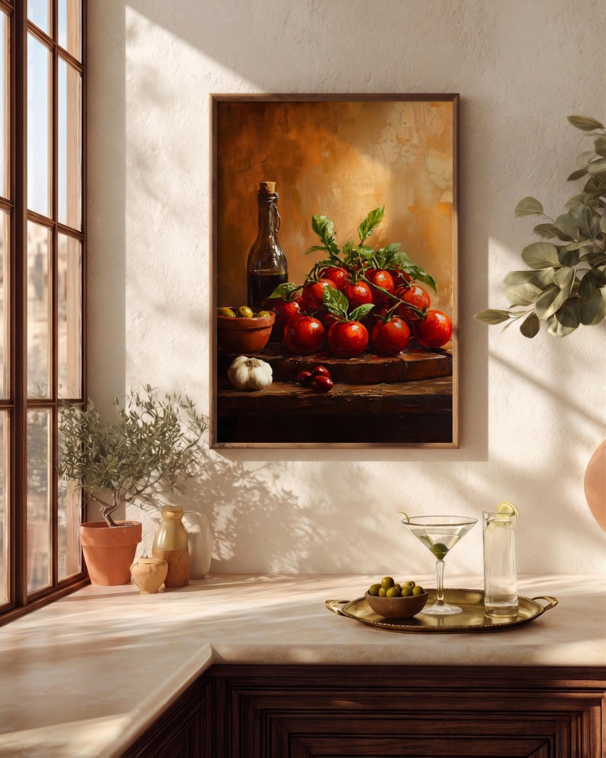 Italian Tomato Still Life Framed Canvas Print — view 13 of 20