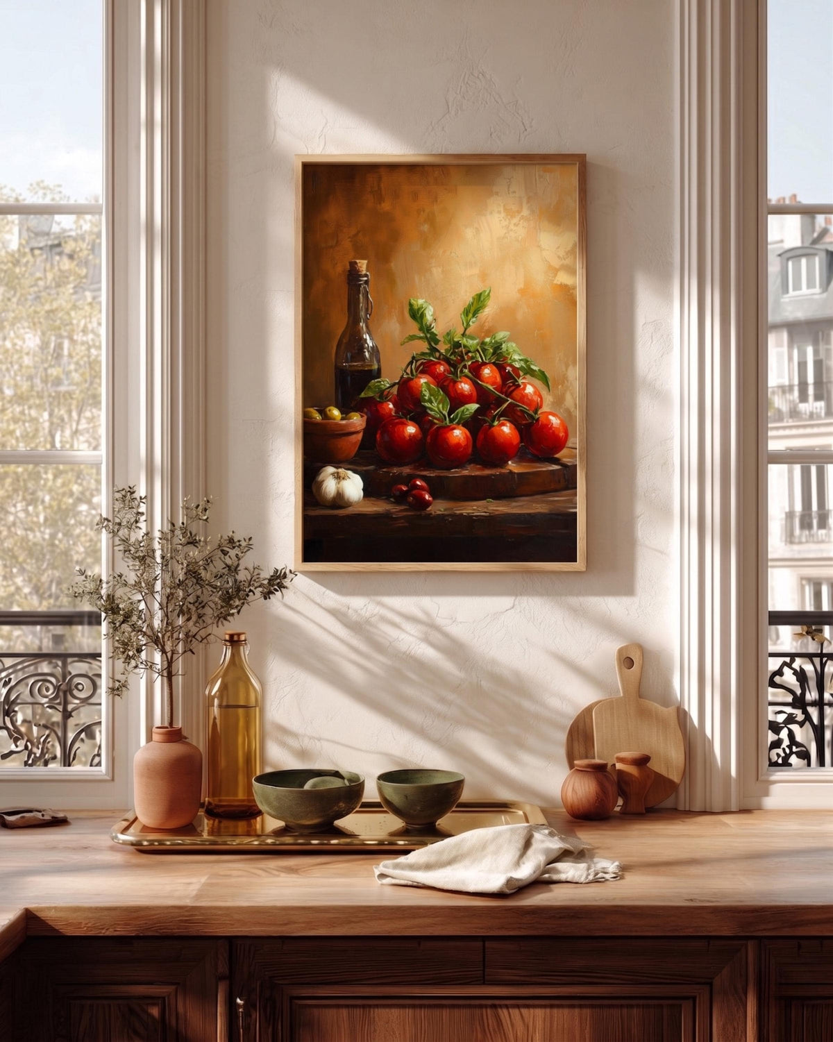 Italian Tomato Still Life Framed Canvas Print — view 6 of 20
