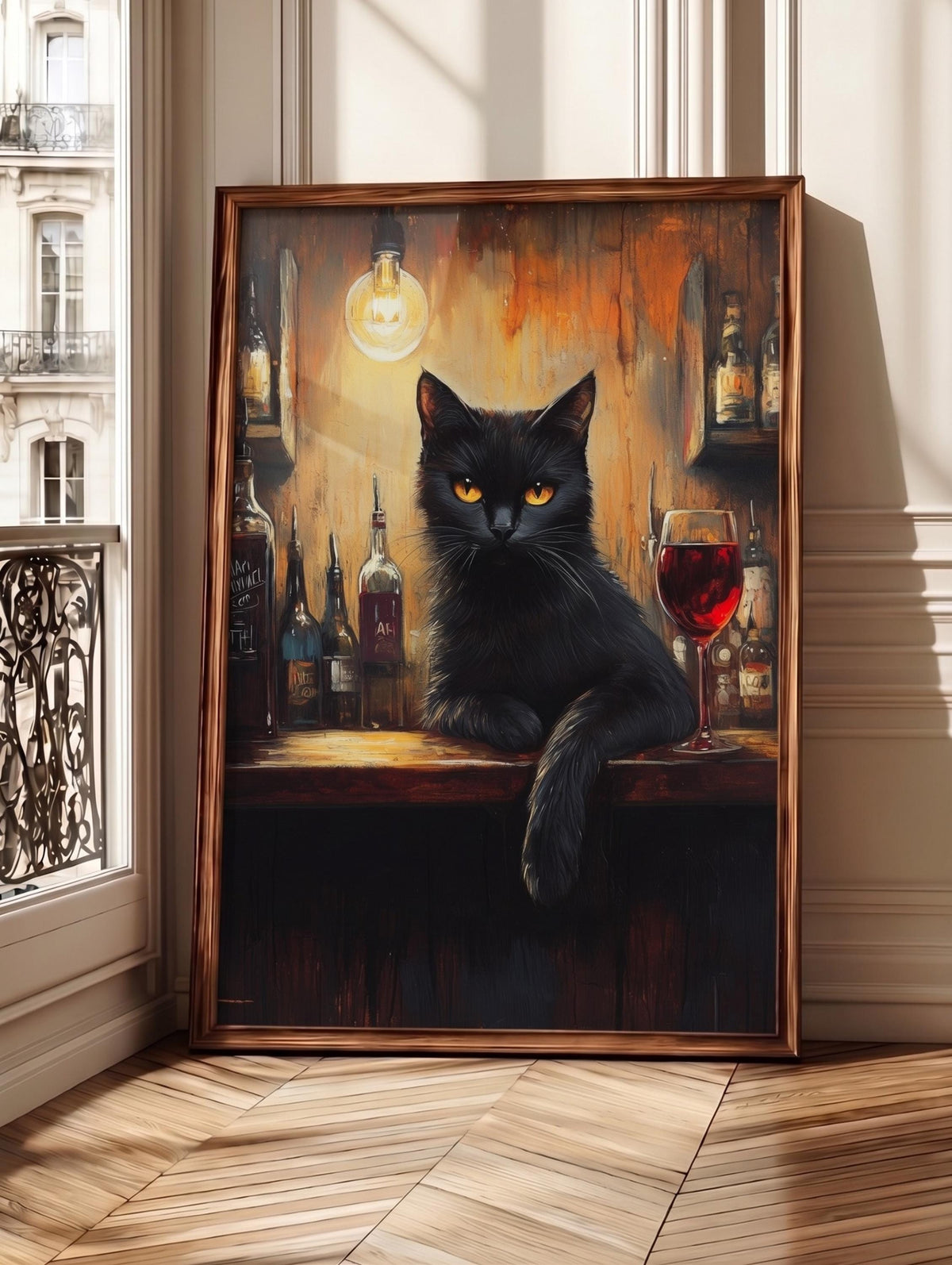 Black Cat Wine Bar Canvas Print — view 13 of 20