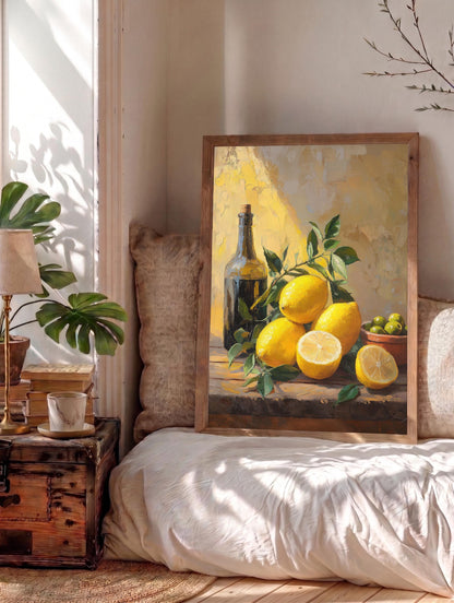 Framed Italian Lemon Canvas Art — view 12 of 20