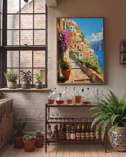 Positano Wall Art Framed Canvas — view 11 of 20