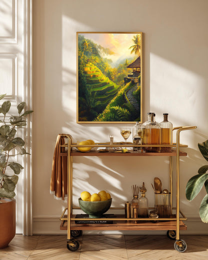 Framed Bali Rice Terrace Canvas Art — view 12 of 20