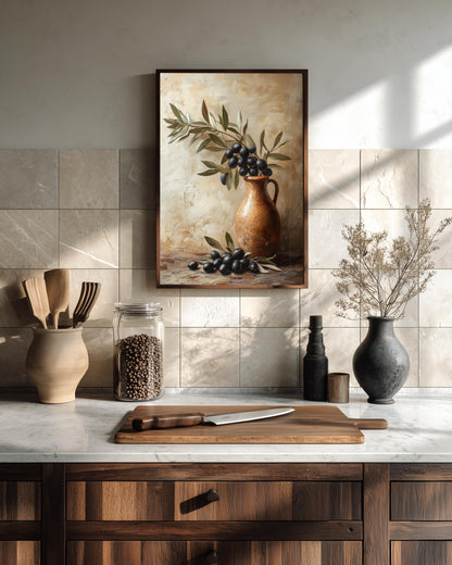 Olive Branch Wall Art Framed Canvas — view 15 of 20