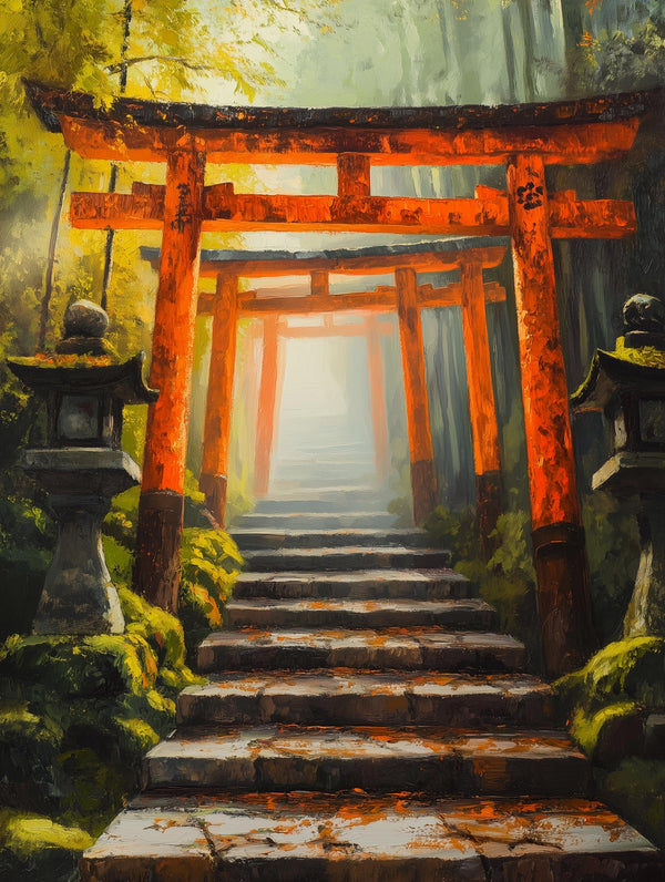 Kyoto Torii Gate Canvas Wall Art