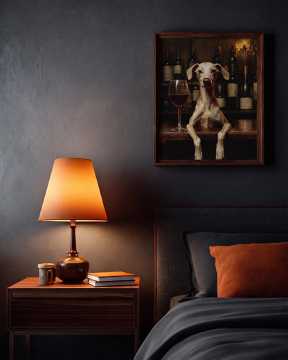 Italian Greyhound Wine Bar Canvas Art — view 9 of 17
