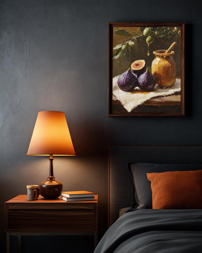Mediterranean Fig Still Life Framed Canvas Print — view 16 of 20