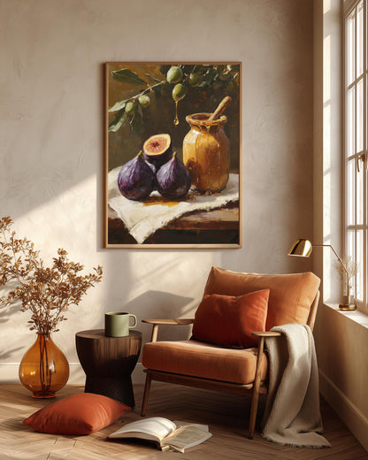 Mediterranean Fig Still Life Framed Canvas Print — view 10 of 20