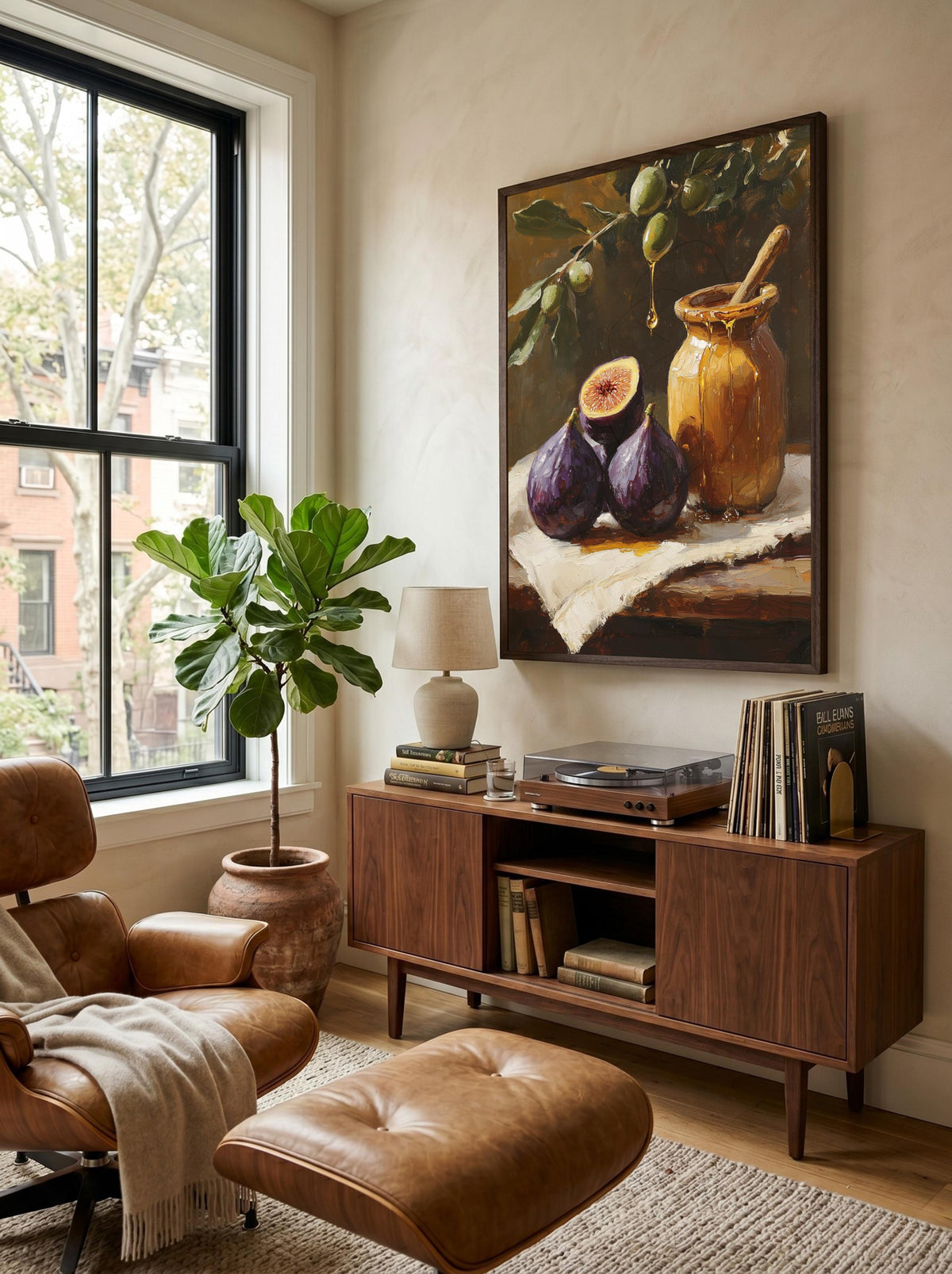 Mediterranean Fig Still Life Framed Canvas Print — view 17 of 20