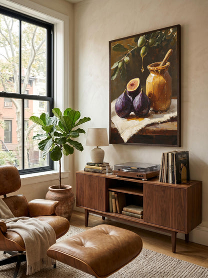 Mediterranean Fig Still Life Framed Canvas Print — view 17 of 20