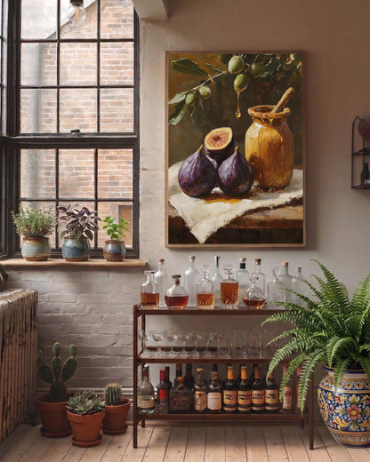 Mediterranean Fig Still Life Framed Canvas Print — view 9 of 20