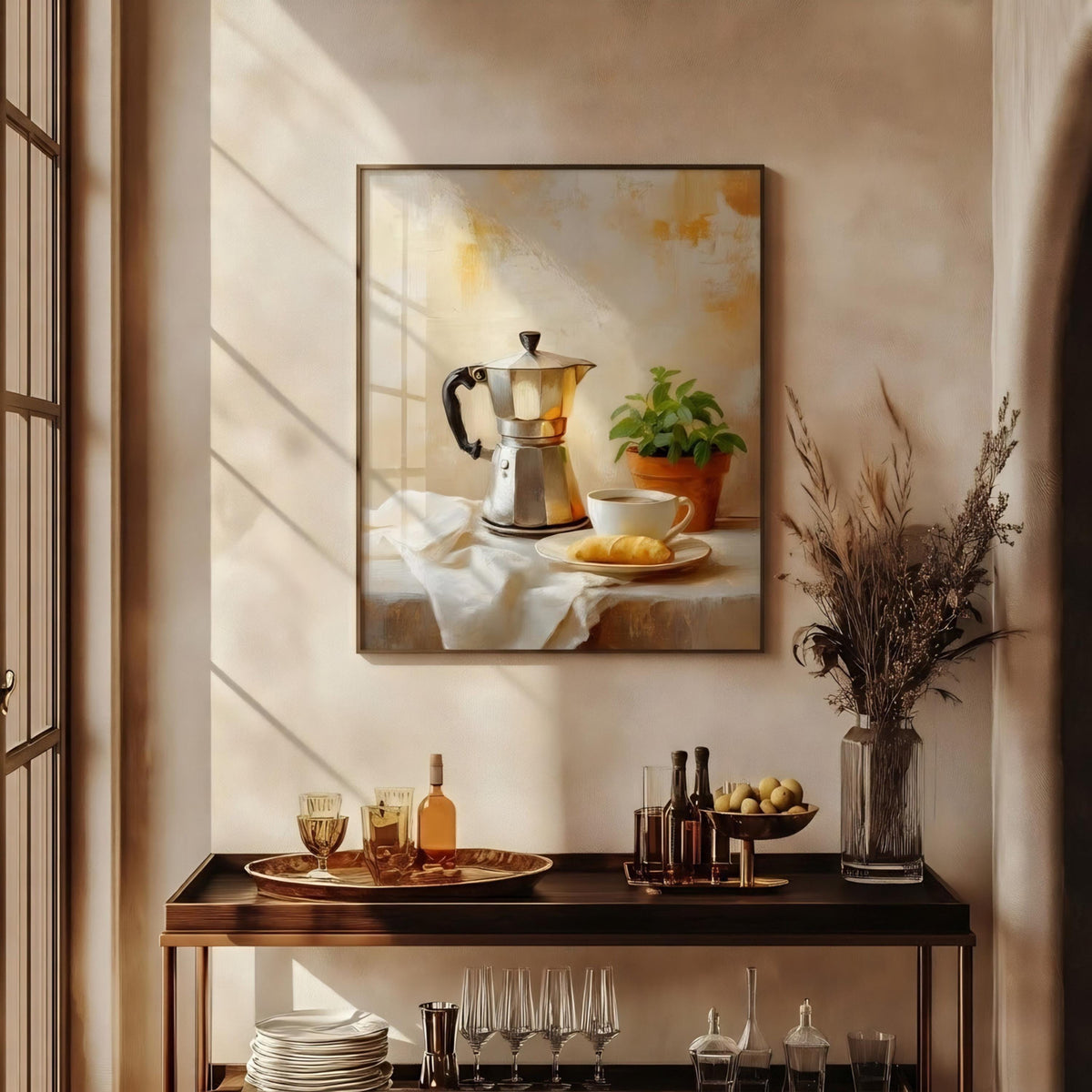 Italian Moka Pot Canvas Art — view 10 of 20