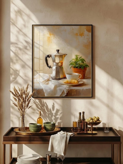 Italian Moka Pot Canvas Art — view 12 of 20