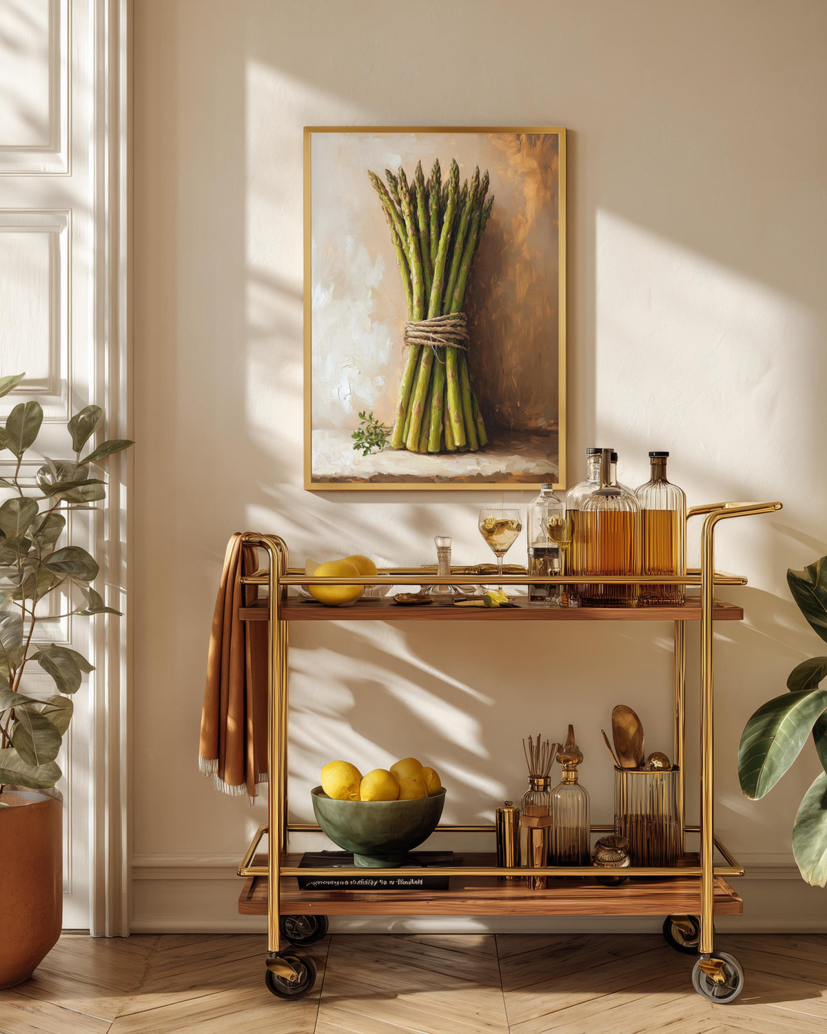Asparagus Wall Art Framed Canvas — view 10 of 20