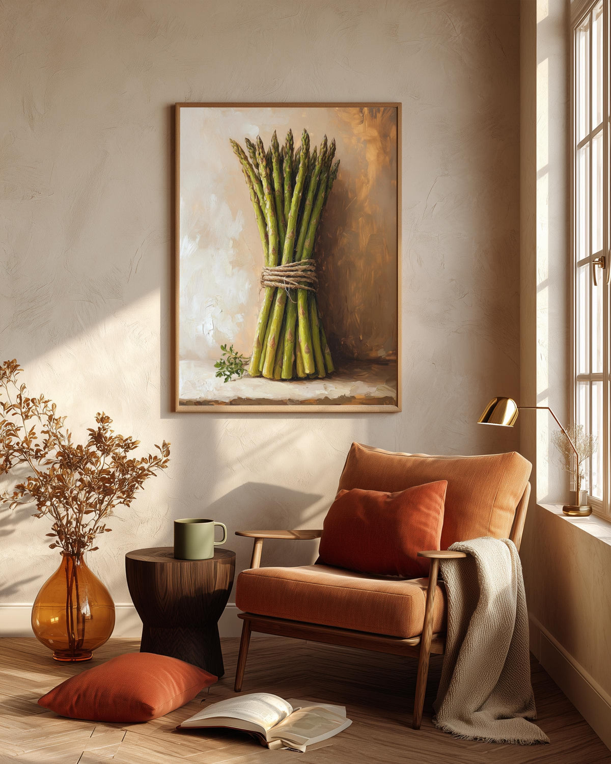 Asparagus Wall Art Framed Canvas — view 7 of 20