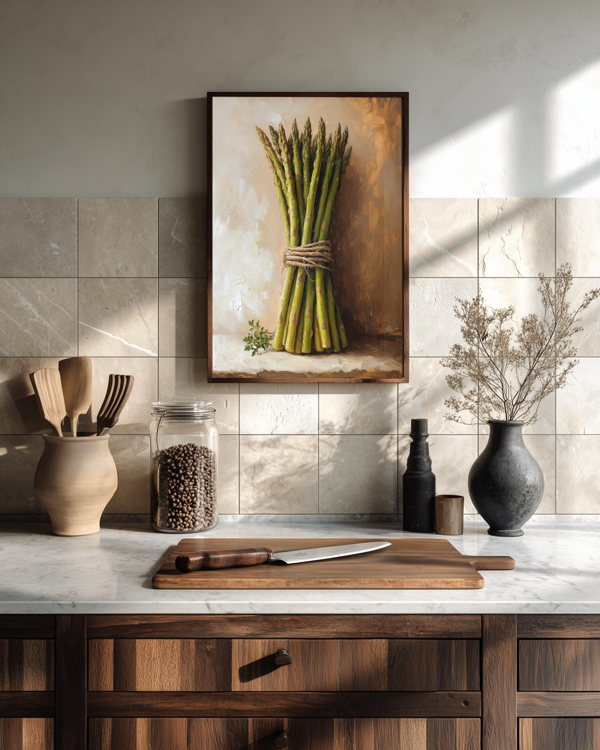 Asparagus Wall Art Framed Canvas — view 9 of 20