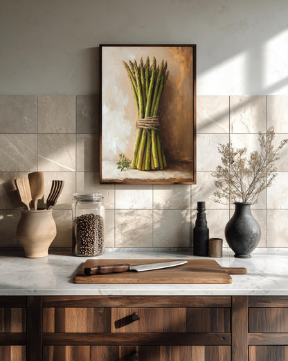 Asparagus Wall Art Framed Canvas — view 9 of 20