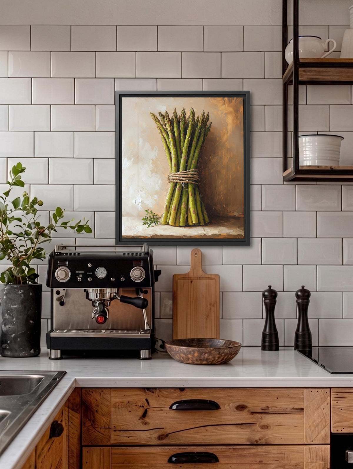 Asparagus Wall Art Framed Canvas — view 16 of 20