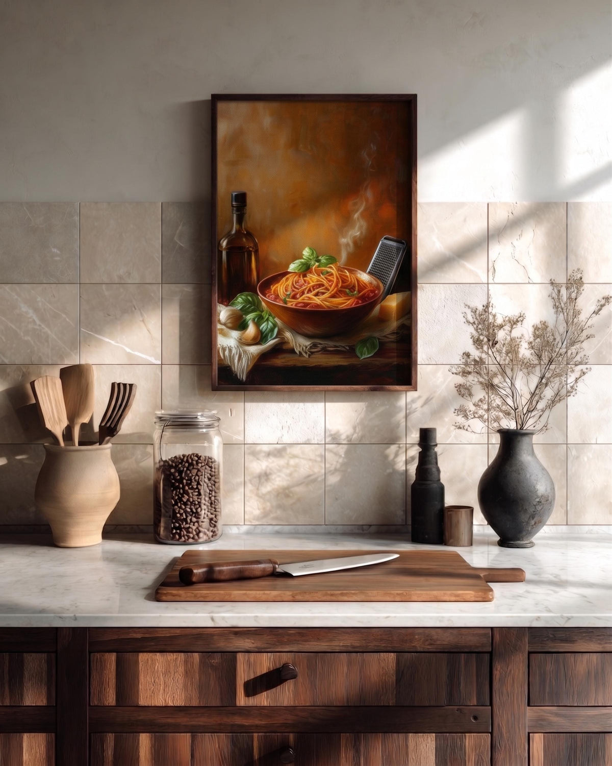 Italian Pasta Still Life Framed Canvas Print — view 9 of 20