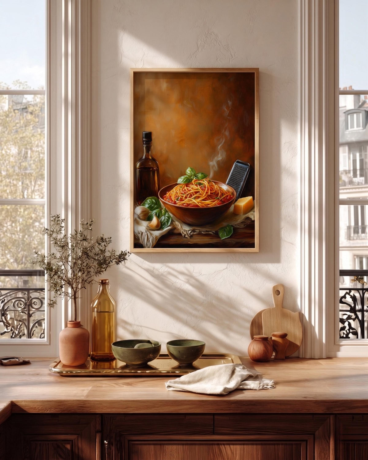 Italian Pasta Still Life Framed Canvas Print — view 13 of 20