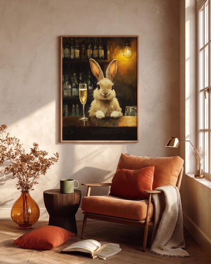Rabbit Champagne Bar Art — view 6 of 20