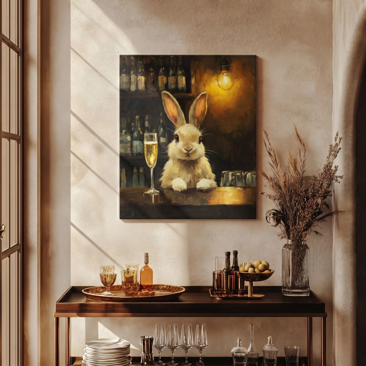 Rabbit Champagne Bar Art — view 19 of 20