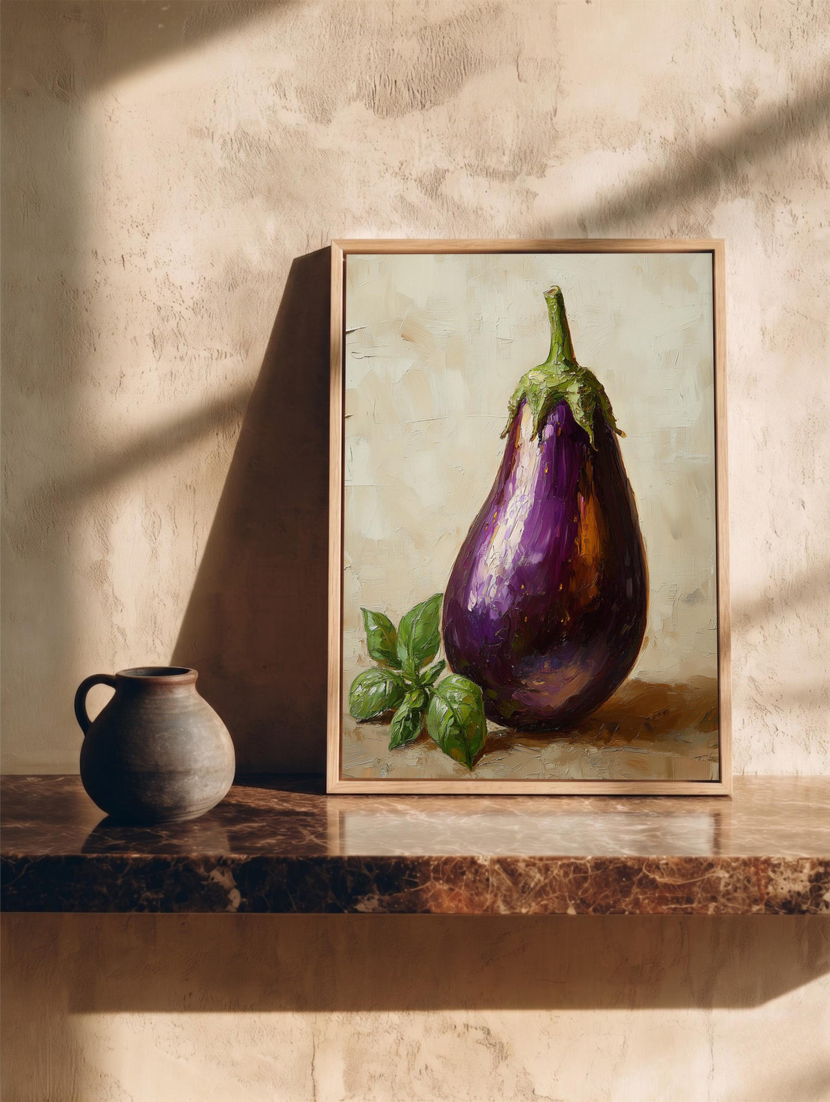 Framed Eggplant Canvas Print — view 11 of 20