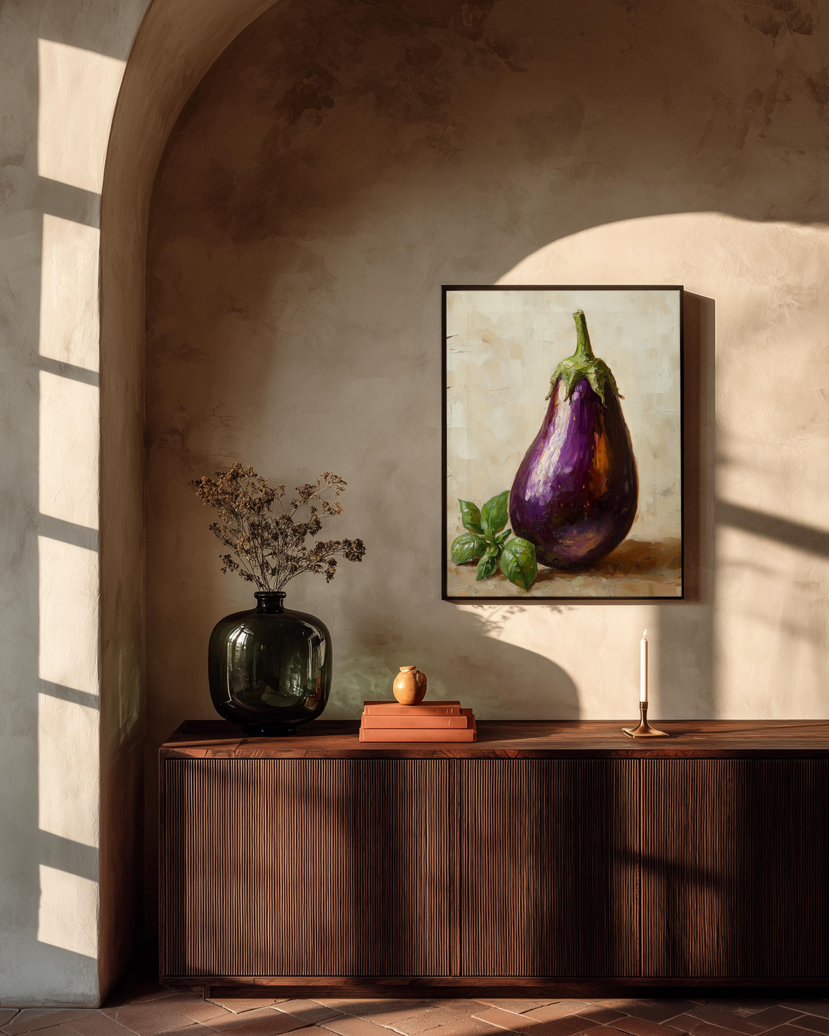 Framed Eggplant Canvas Print — view 7 of 20