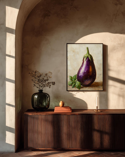 Framed Eggplant Canvas Print — view 7 of 20