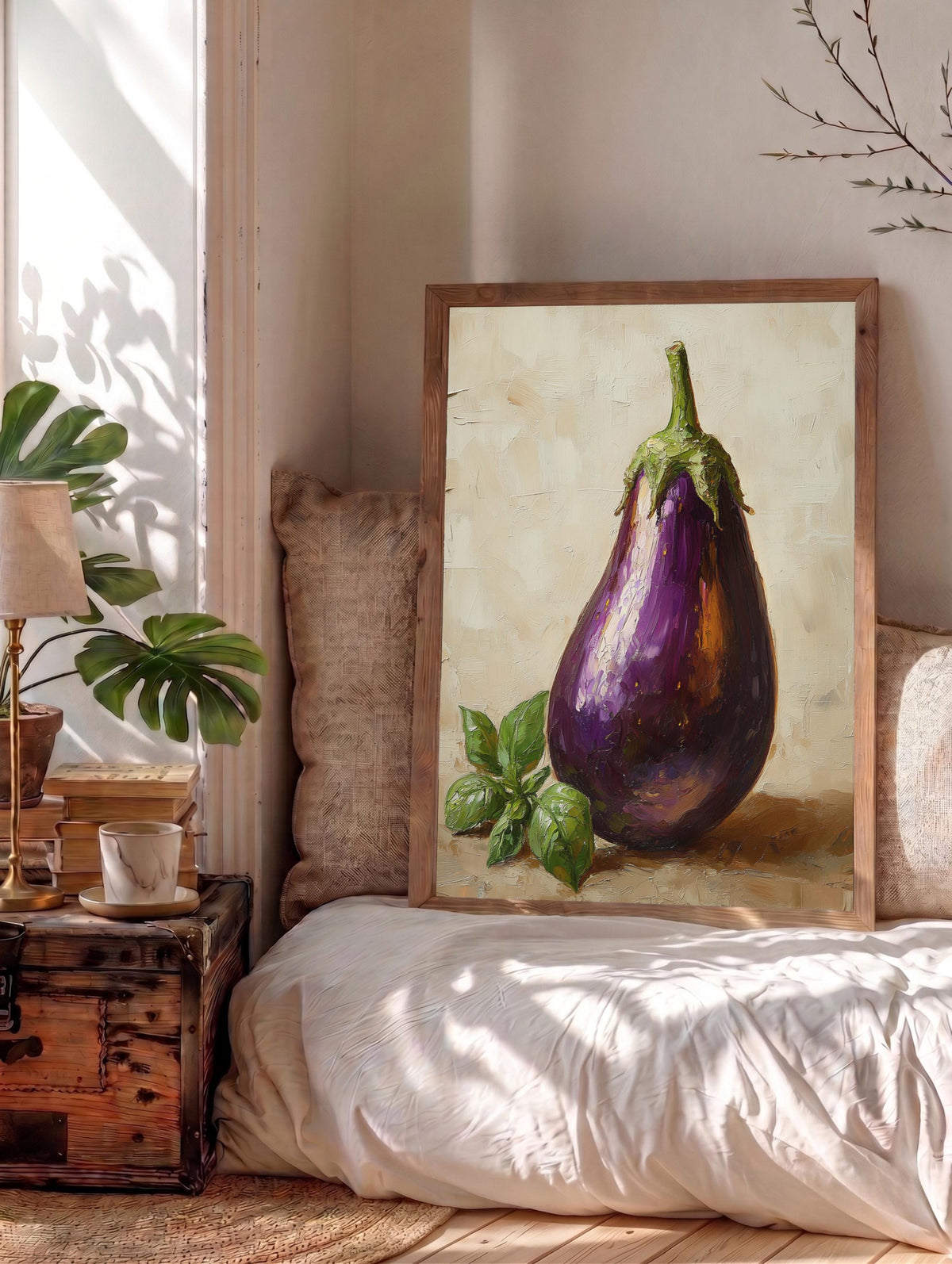Framed Eggplant Canvas Print — view 13 of 20