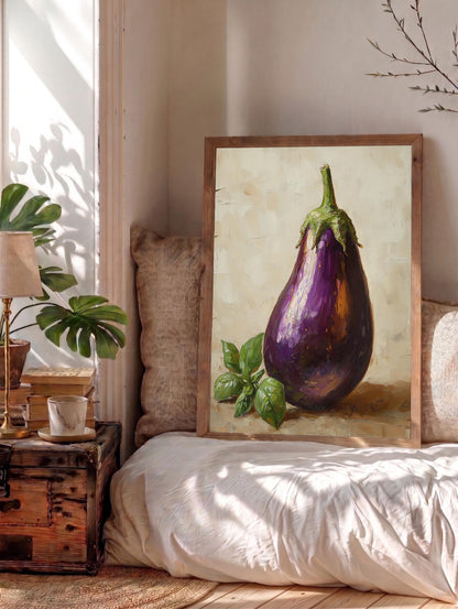 Framed Eggplant Canvas Print — view 13 of 20