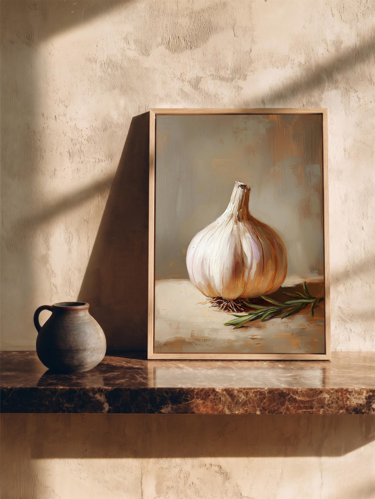 Garlic Still Life Framed Canvas — view 16 of 19