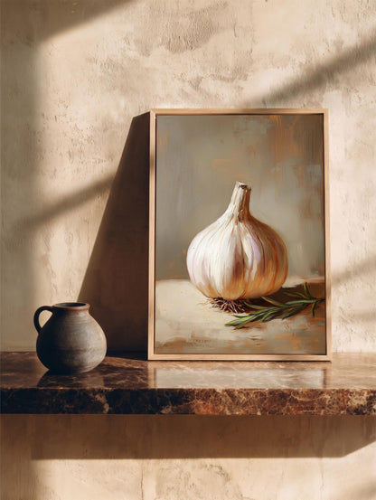 Garlic Still Life Framed Canvas — view 16 of 19