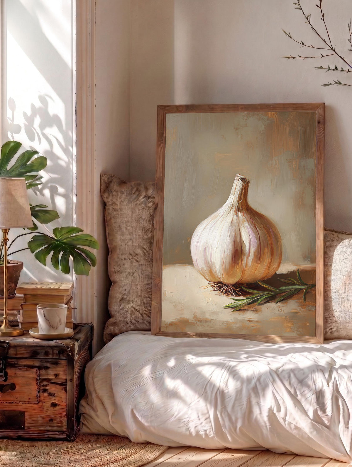 Garlic Still Life Framed Canvas — view 13 of 19
